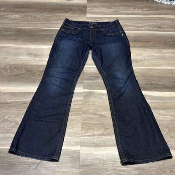 Silver Jeans Women's Deep Indigo Flare Jeans size 32 - Picture 2 of 9